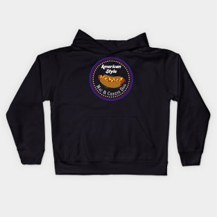 American Style Mac and Cheese Hotdog Kids Hoodie